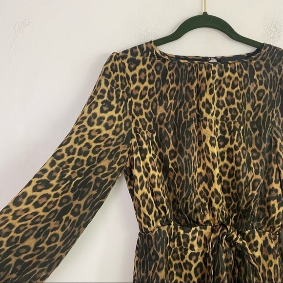 THE KOOPLES leopard print long sleeve mini dress - Picture 6 of 10